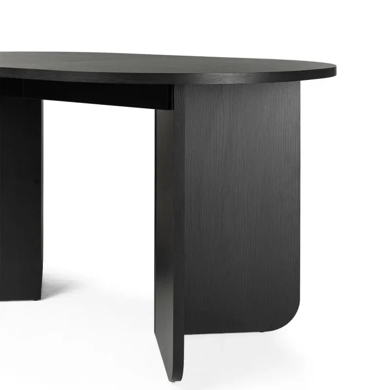 Blagovaonski stol Maut Black, crna — detalj