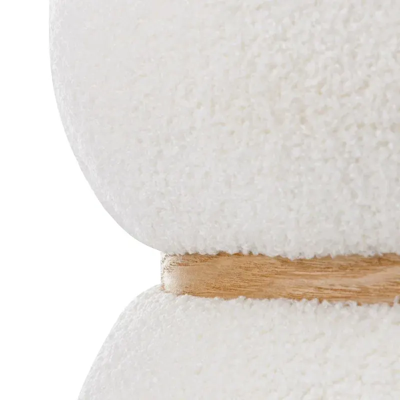 Tabure Mussi White, bijela — detalj