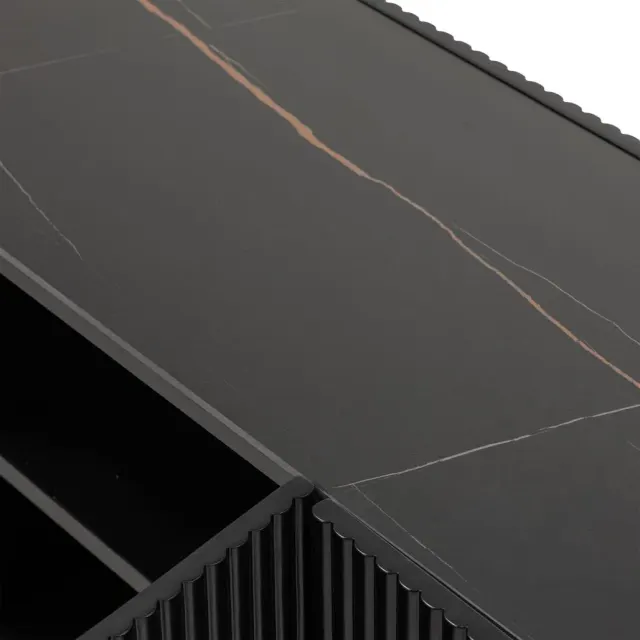 Tv komoda Noir, crna — Nova Nook | V&B Casa