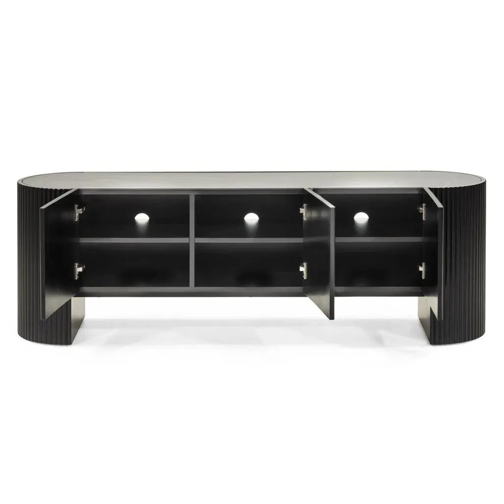 Tv komoda Noir, crna — detalj