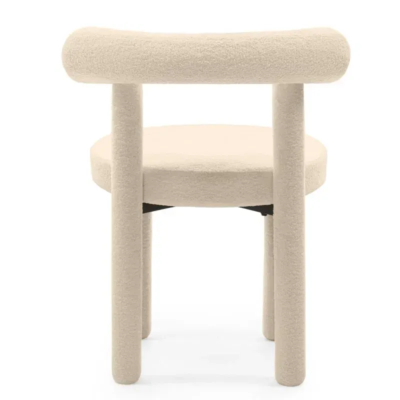 Blagovaonska stolica Perer Iii, krem — lifestyle prikaz