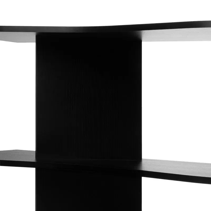 Polica Rhio Black, crna — lifestyle prikaz