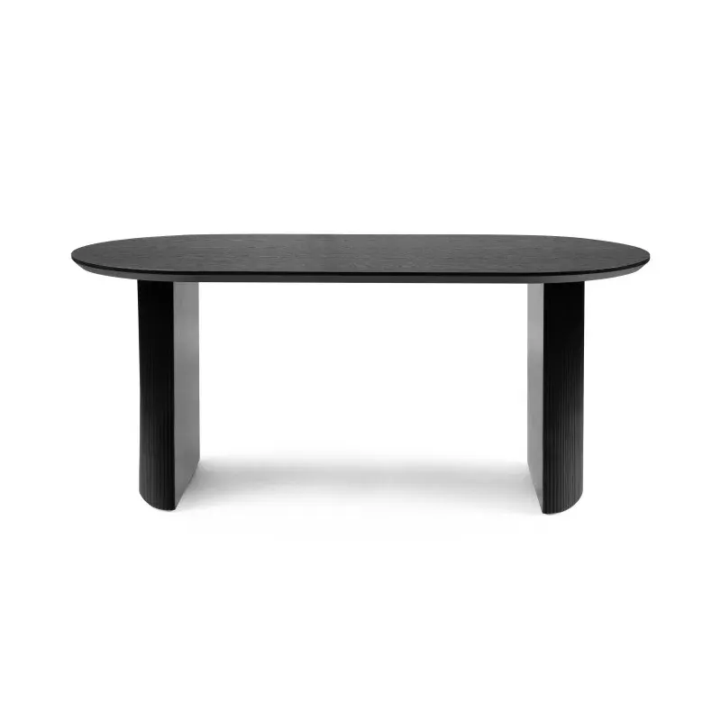 Blagovaonski stol Rizio Black, crna