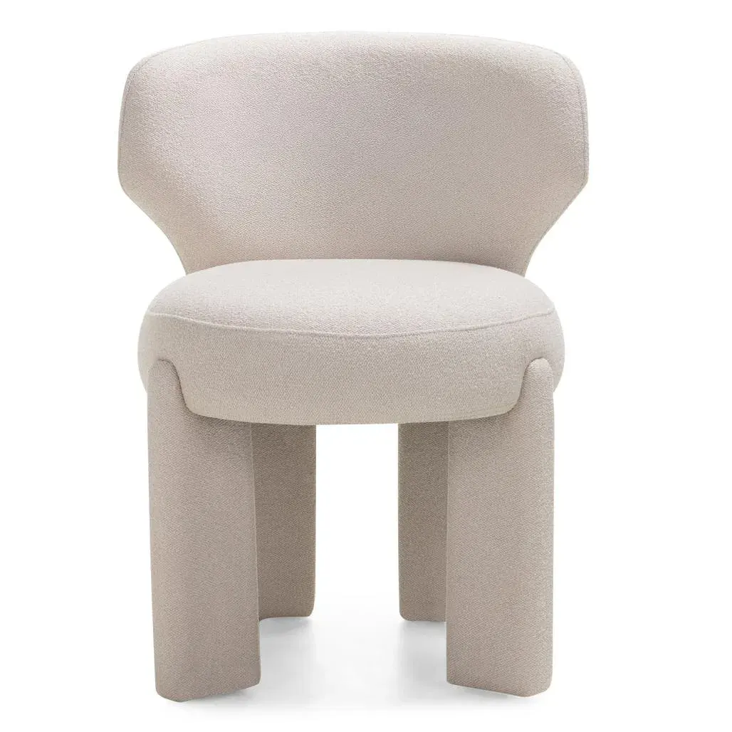 Tapecirana stolica Selen, krem — lifestyle prikaz
