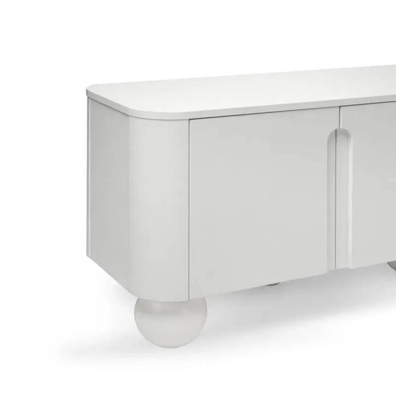 Komoda s ladicama Squaren Four, bijela — detalj