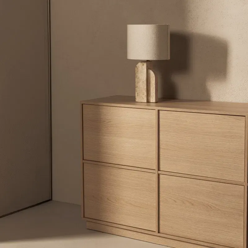Komoda s ladicama Wasabi Eight, hrast