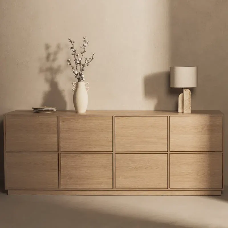 Komoda s ladicama Wasabi Eight, hrast — detalj