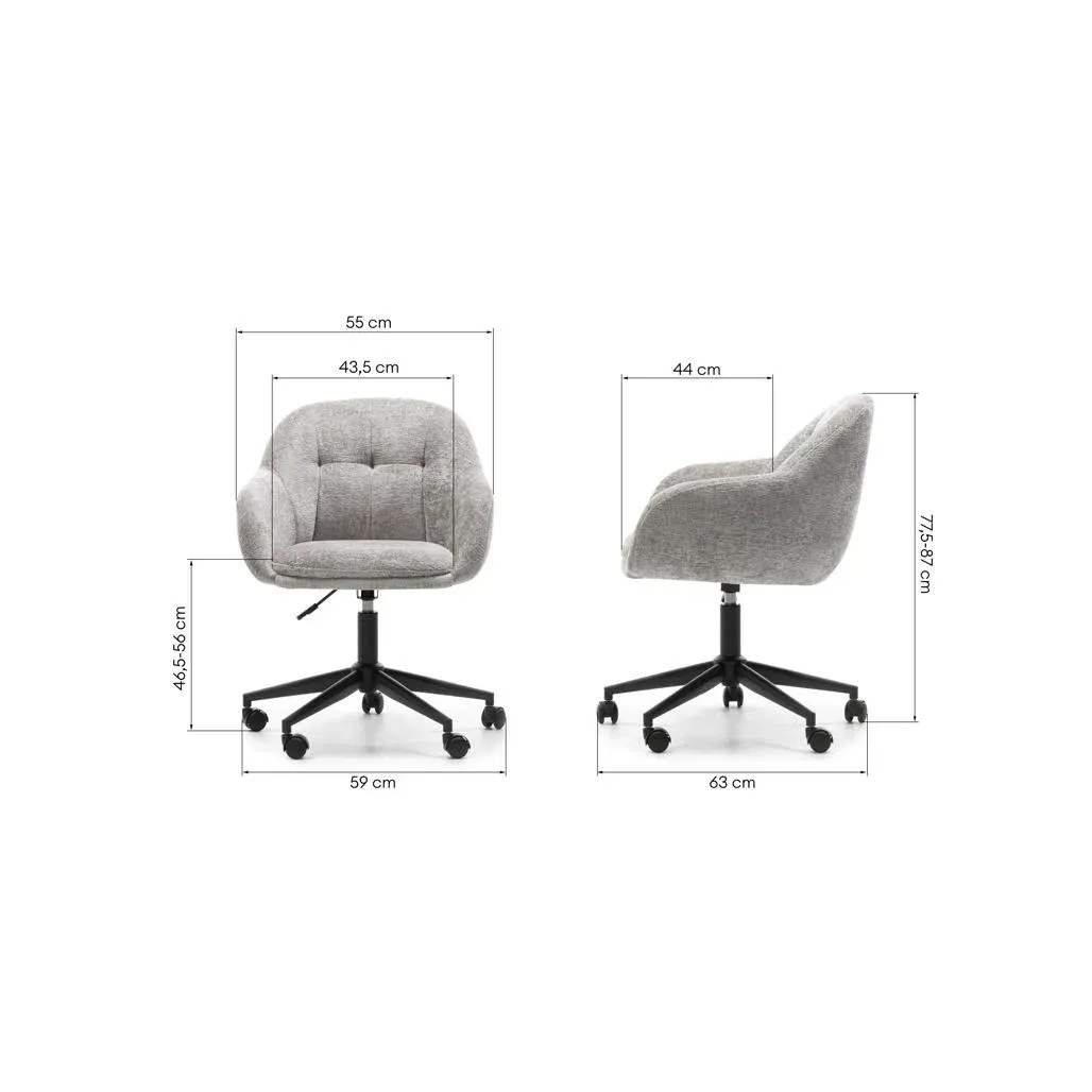 Okretna stolica Wework, svijetlo siva — slika 8