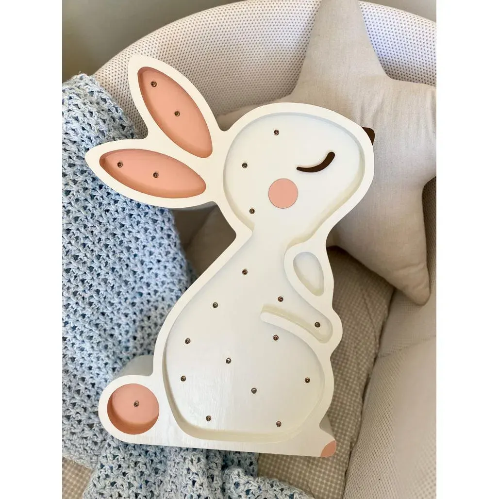 Dječja lampa Bunny bijela — detalj