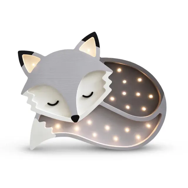 Dječja lampa Fox siva