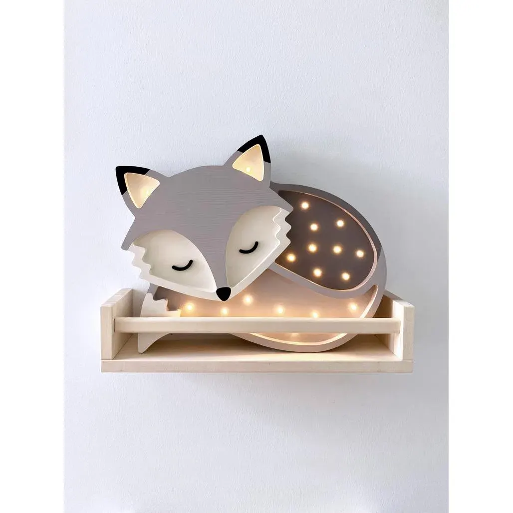 Dječja lampa Fox siva — gornji prikaz