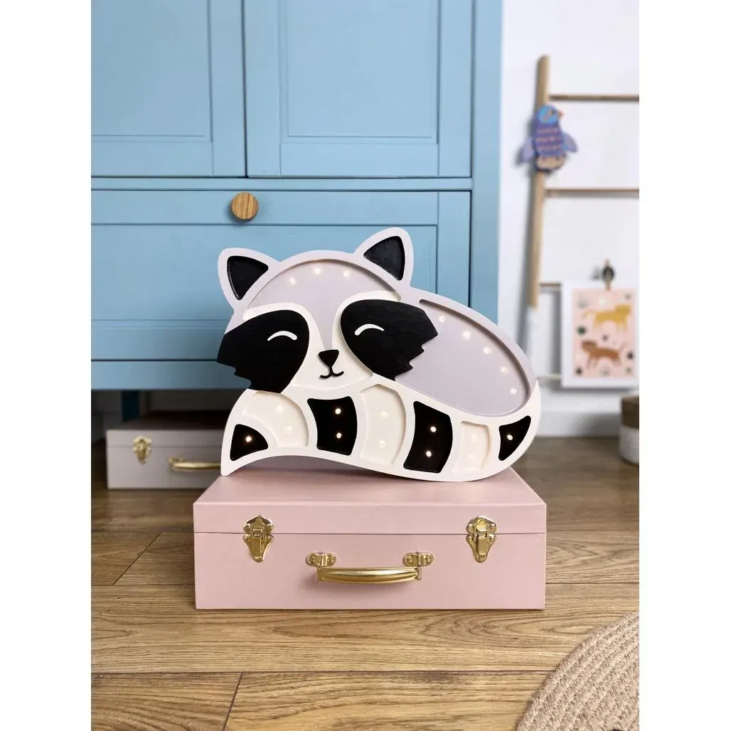 Dječja lampa Raccoon — bočni prikaz