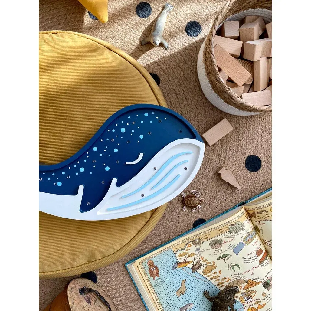 Dječja lampa Whale plava — gornji prikaz