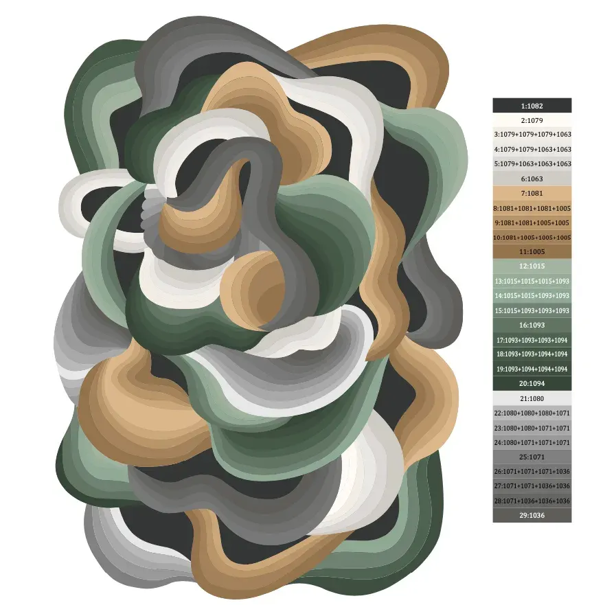Tepih Cell01 — bočni prikaz