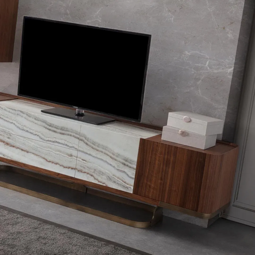 Tv komoda Aqua — bočni prikaz