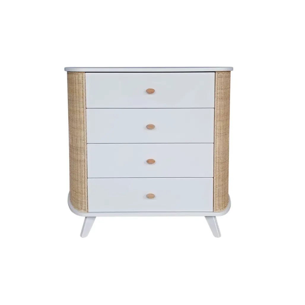 Coquillage komoda s ladicama – snijeg
