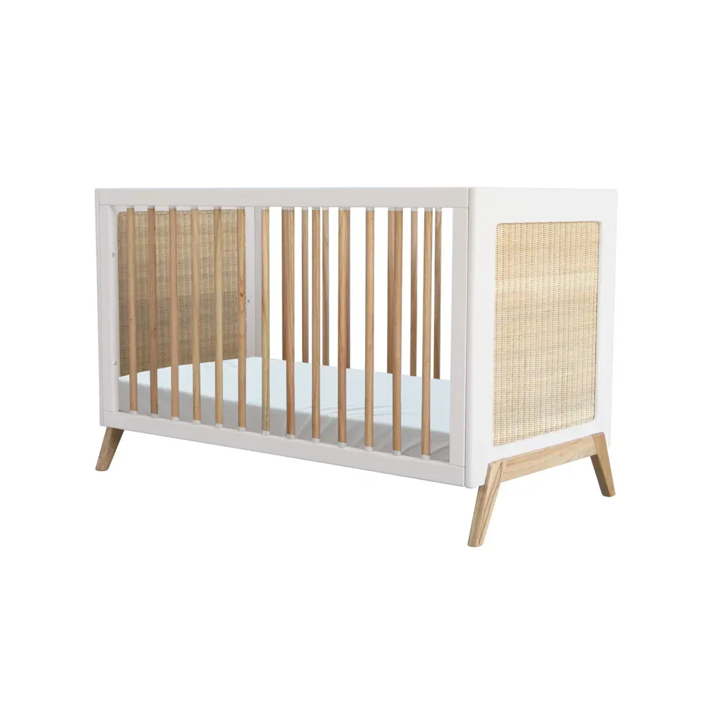 Marélia evolutivni dječji krevetić ratan 60×120 – snijeg — slika 9