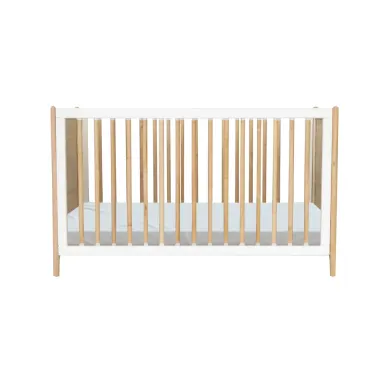 Océania ratan evolutivni dječji krevetić 60×120 - snijeg