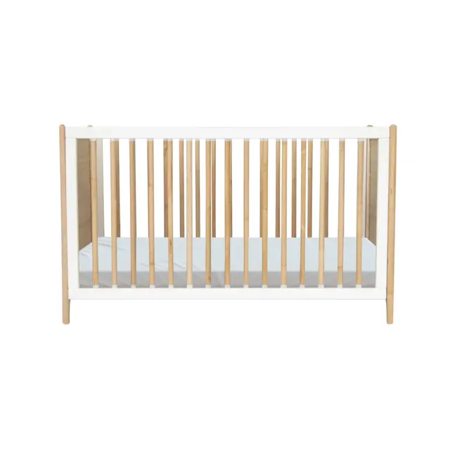 Océania ratan evolutivni dječji krevetić 60×120 - snijeg