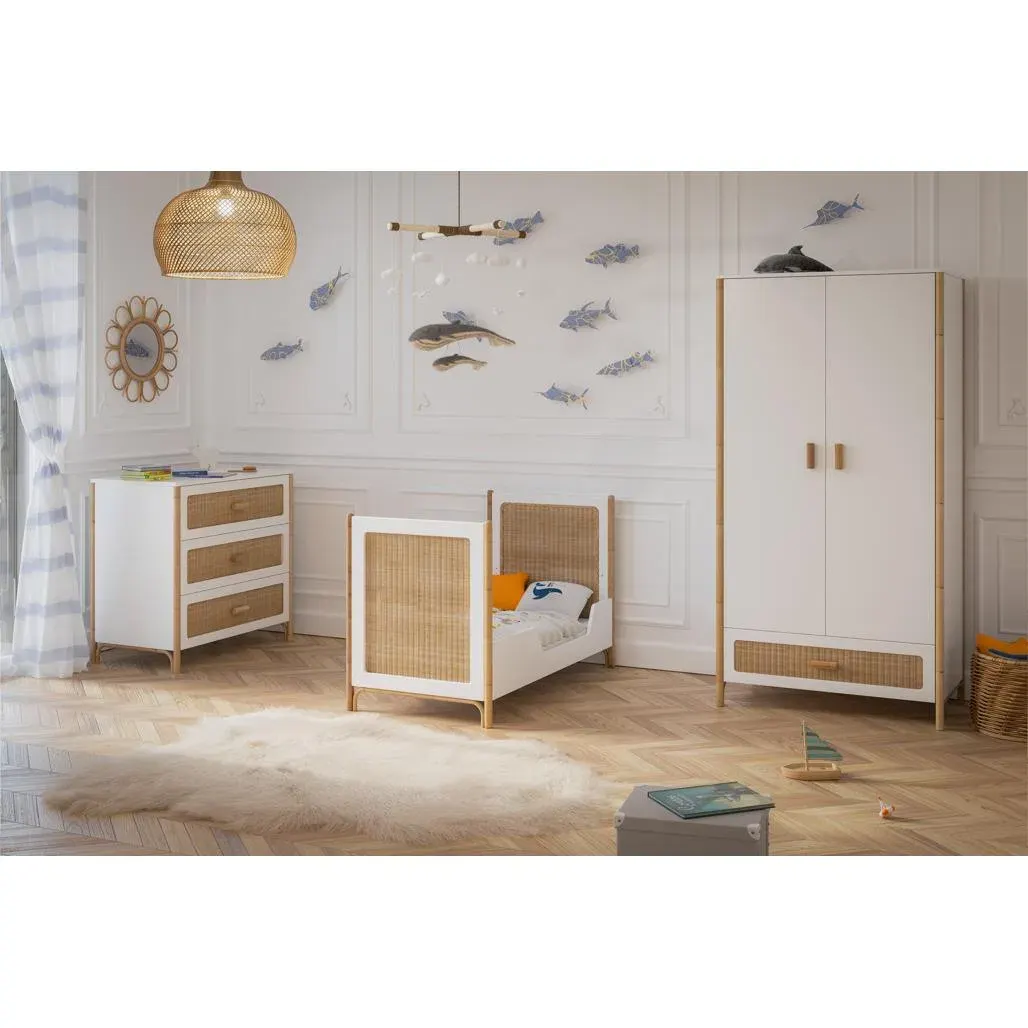 Océania ratan evolutivni dječji krevetić 60×120 – snijeg — slika 15