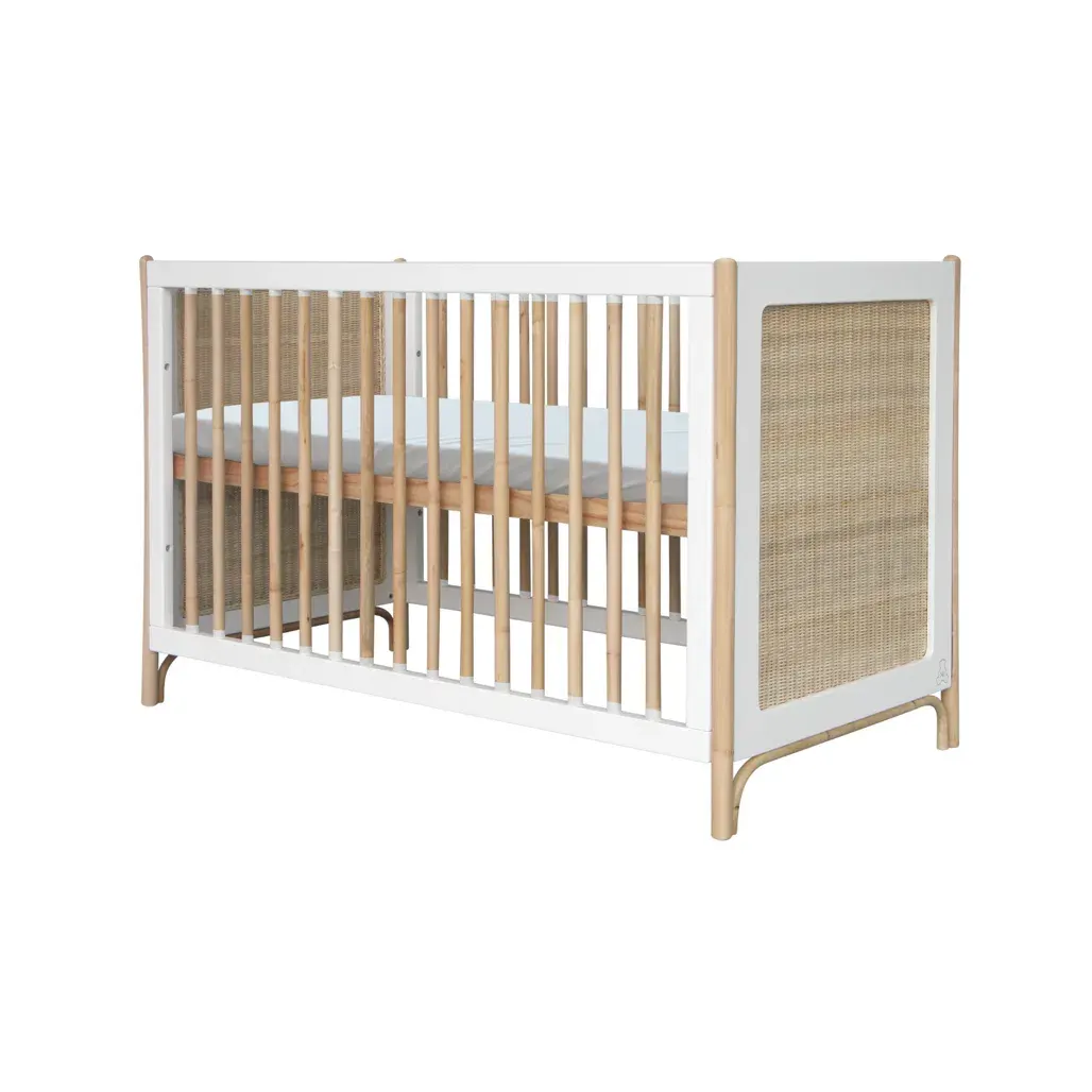 Océania ratan evolutivni dječji krevetić 60×120 – snijeg — slika 9