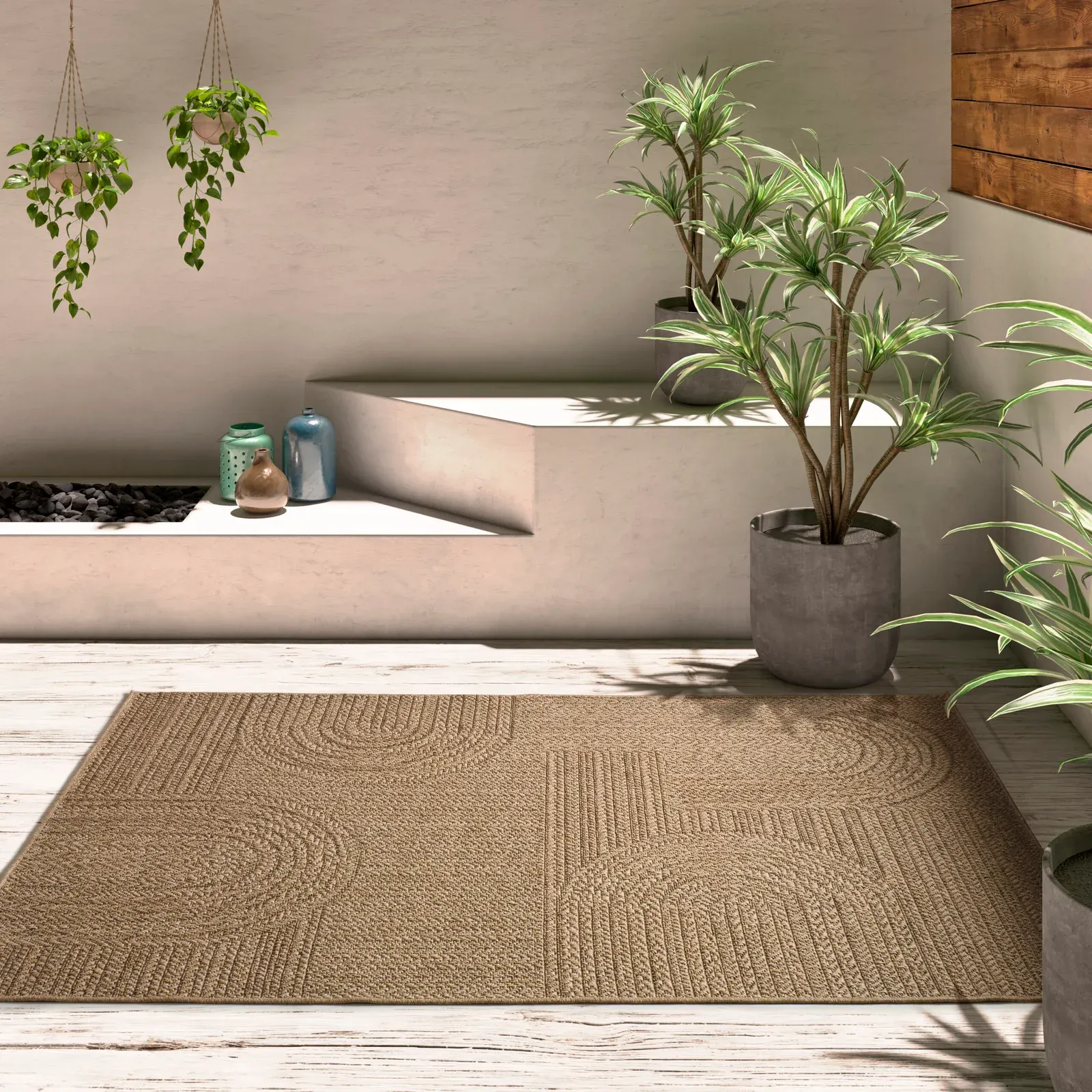Tepih ACRA 5006 prirodna, 080×150 cm — gornji prikaz