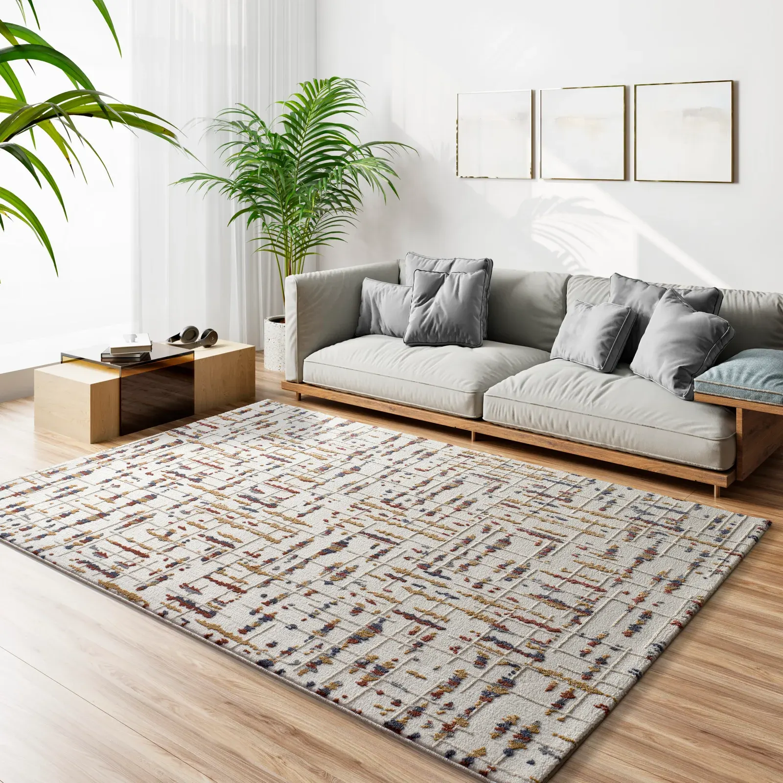 Tepih AMARA 12992 multi, 080×150 cm — gornji prikaz