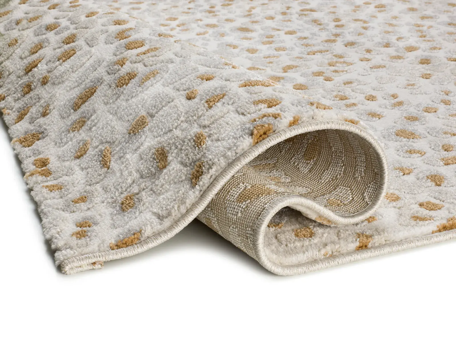 Tepih AMARA 13001 srebrna, 080×150 cm — detalj