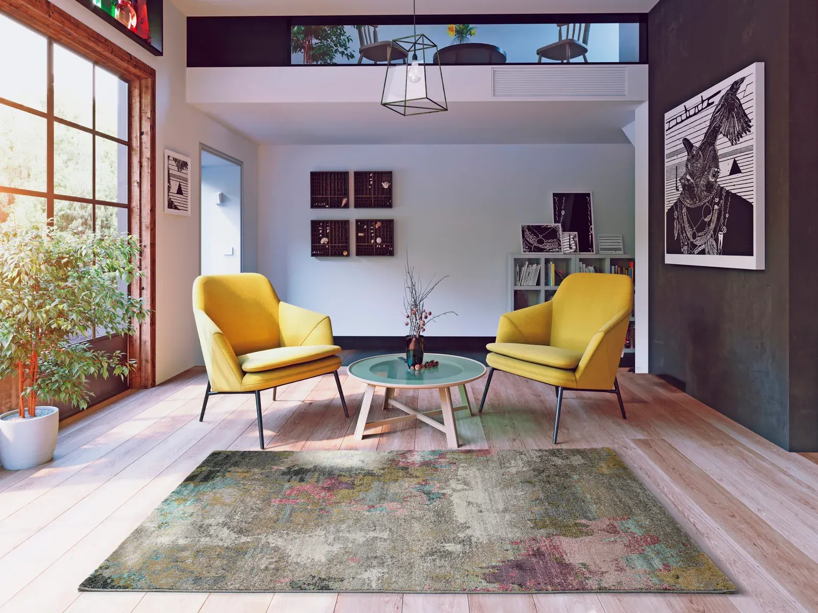 Tepih AMIRA 20099 multi, 080×150 cm — stražnji prikaz
