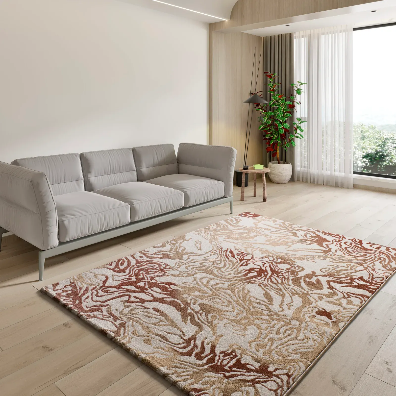 Tepih ASTRA 13004 riđa, 080×150 cm — detalj
