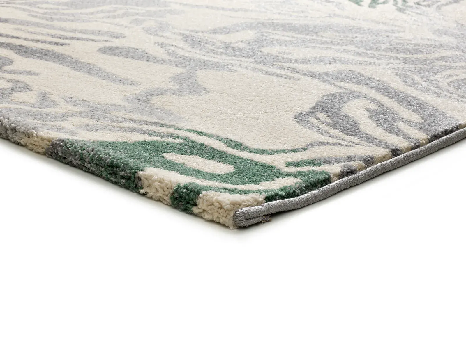 Tepih ASTRA 13004 zelena, 080×150 cm — bočni prikaz