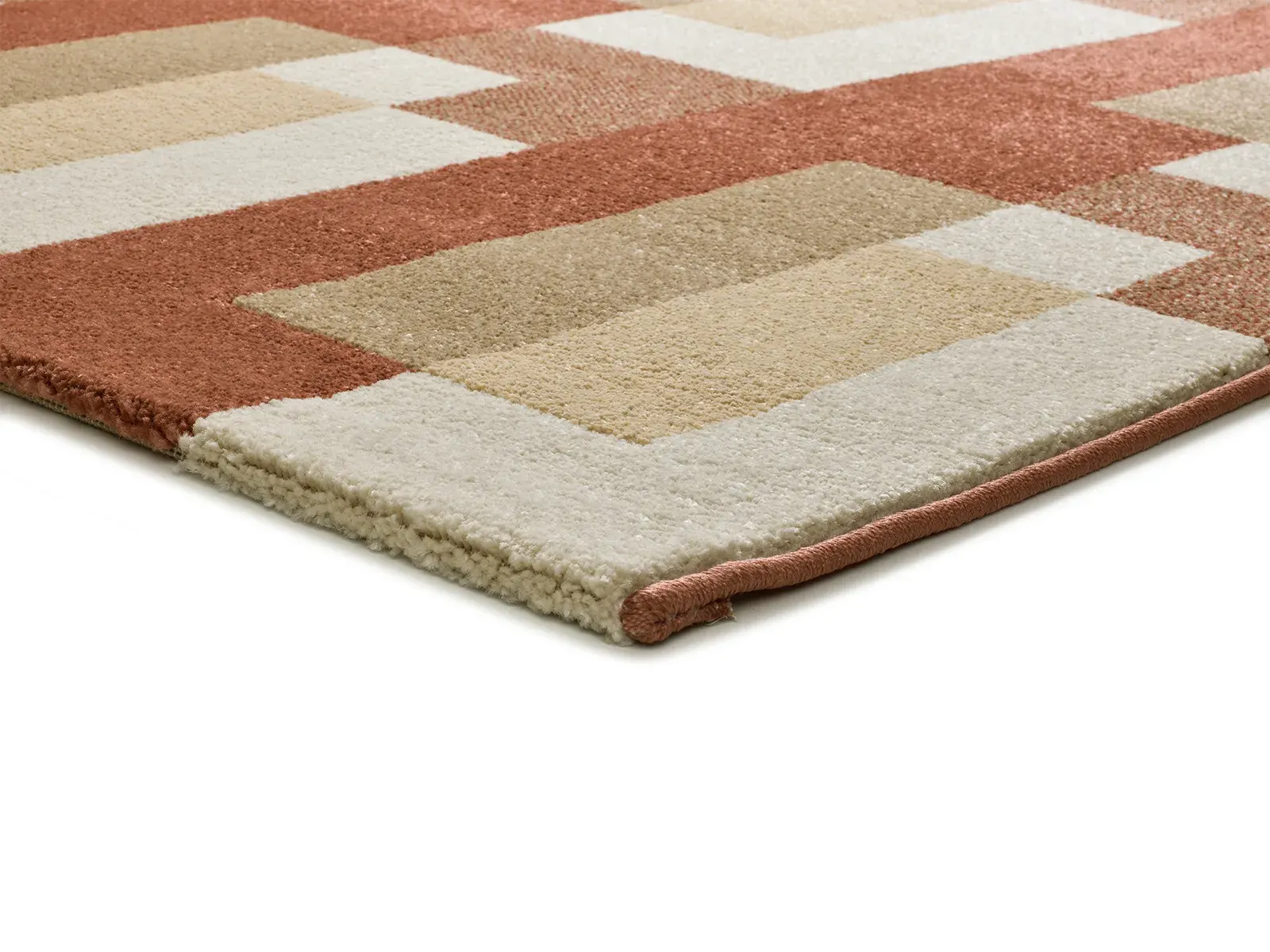Tepih ASTRA 13005 riđa, 080×150 cm — bočni prikaz