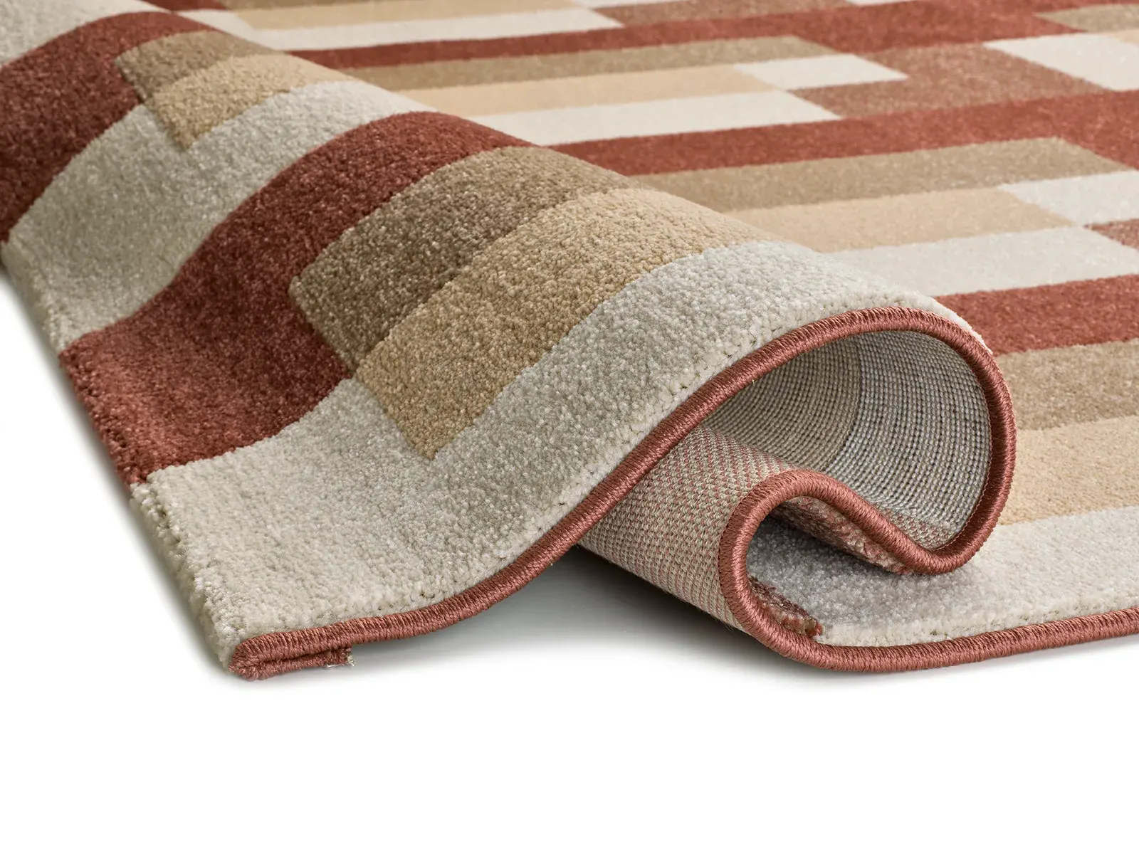 Tepih ASTRA 13005 riđa, 080×150 cm — stražnji prikaz