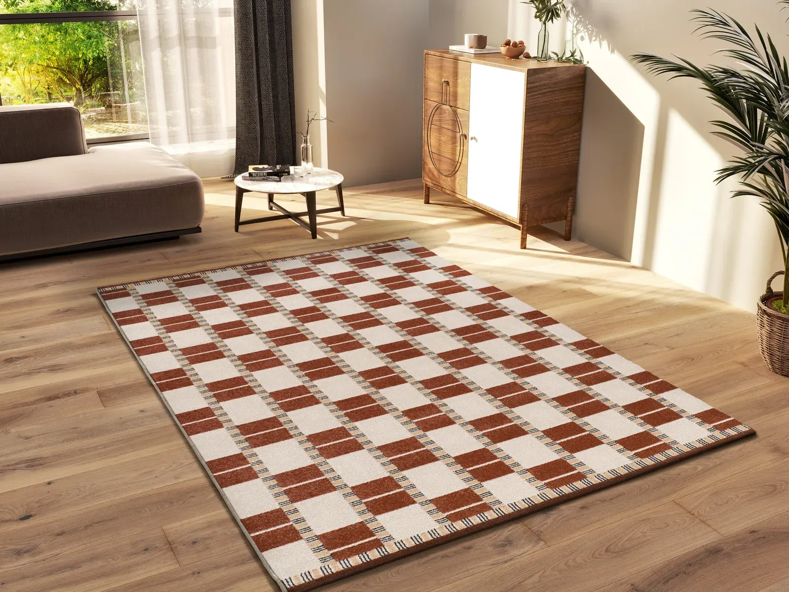 Tepih ASTRA 13016 riđa, 080×150 cm — detalj