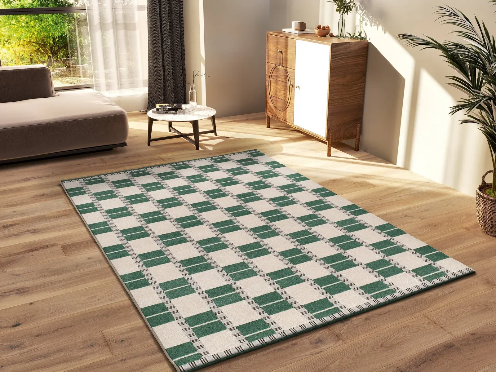 Tepih ASTRA 13016 zelena, 080×150 cm — detalj