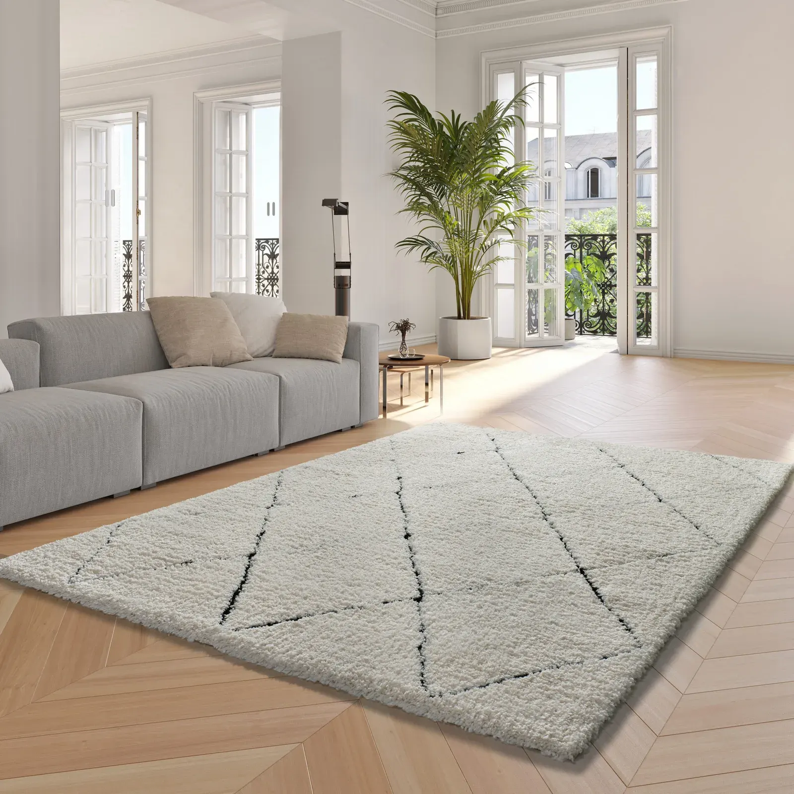 Tepih ATESA 80260 krem, 060×120 cm — detalj