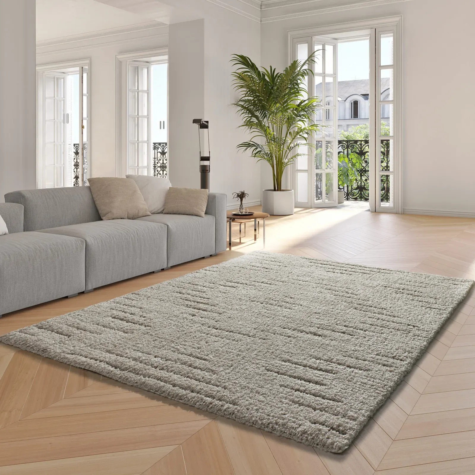 Tepih ATESA 80366 krem, 060×120 cm — detalj