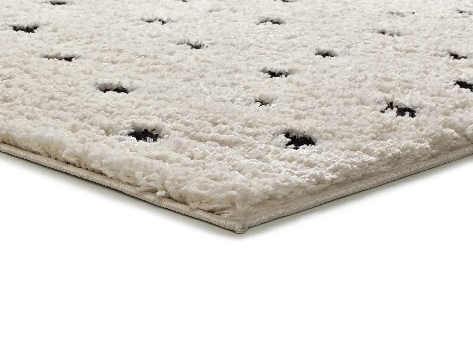 Tepih ATESA 80406 bijela, 060×120 cm — bočni prikaz