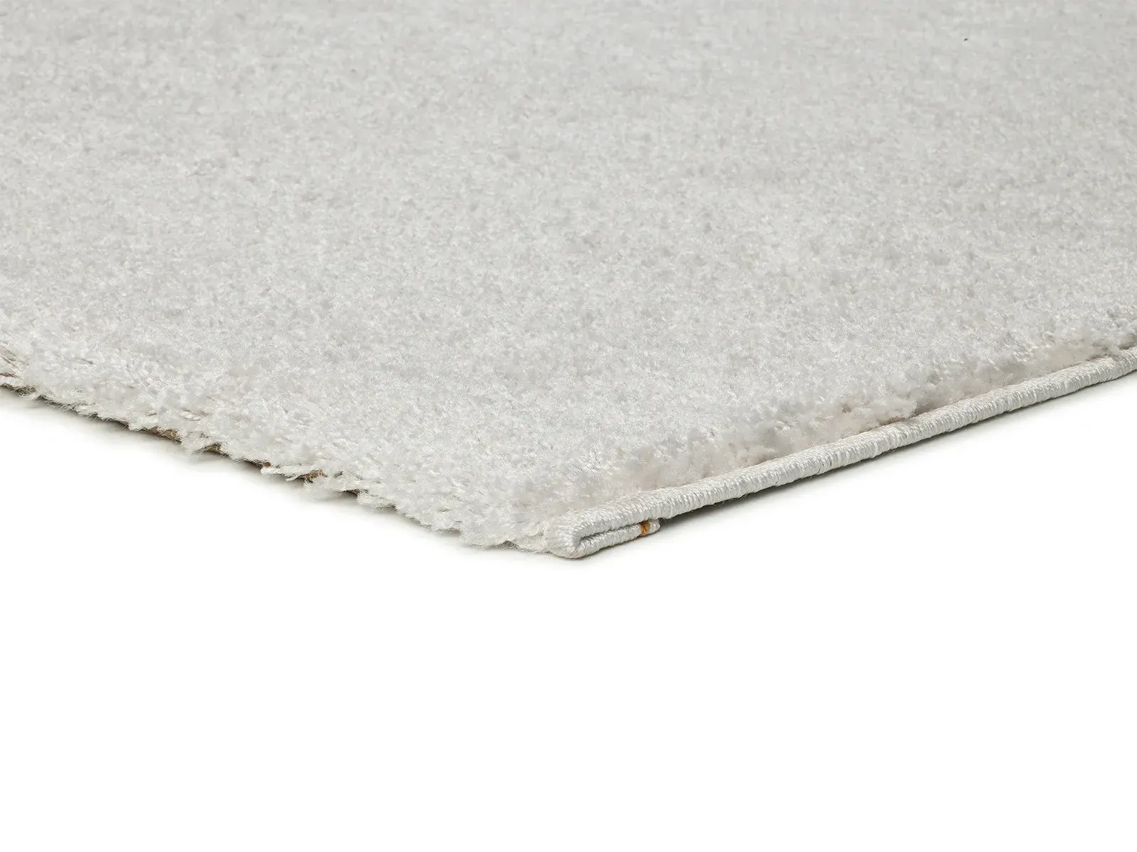 Tepih ATLAS LISO bijela, 060×120 cm — bočni prikaz