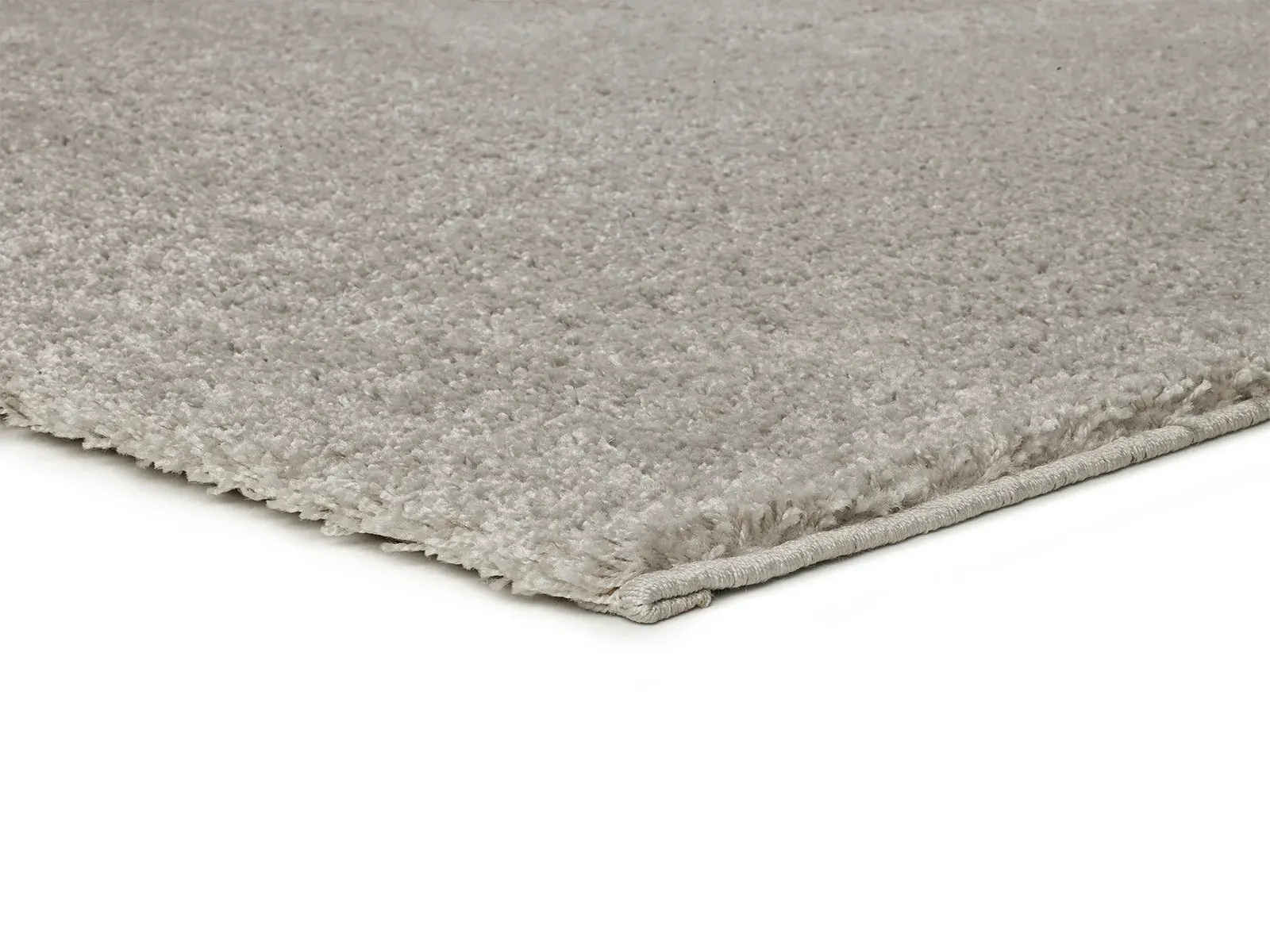 Tepih ATLAS LISO srebrna, 060×120 cm — bočni prikaz