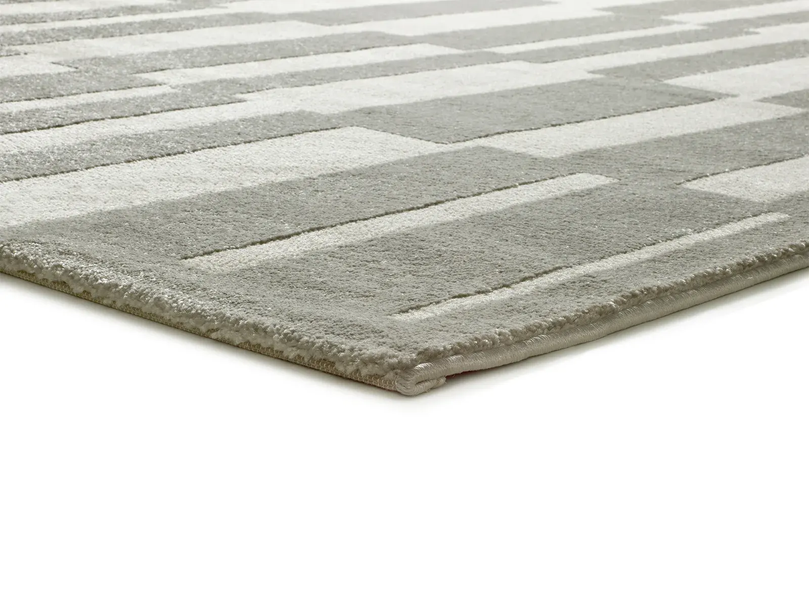 Tepih BARESA 12940 srebrna, 080×150 cm — bočni prikaz