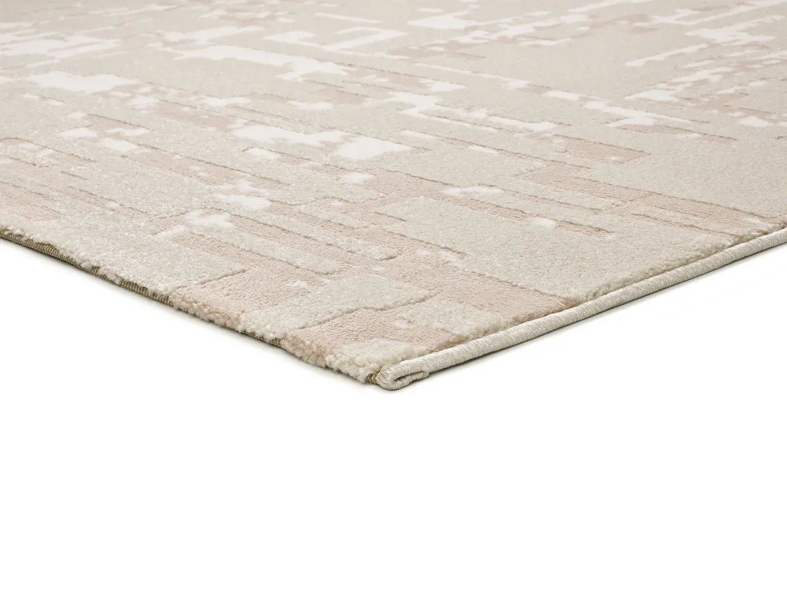 Tepih BARESA 12946 bež, 080×150 cm — bočni prikaz