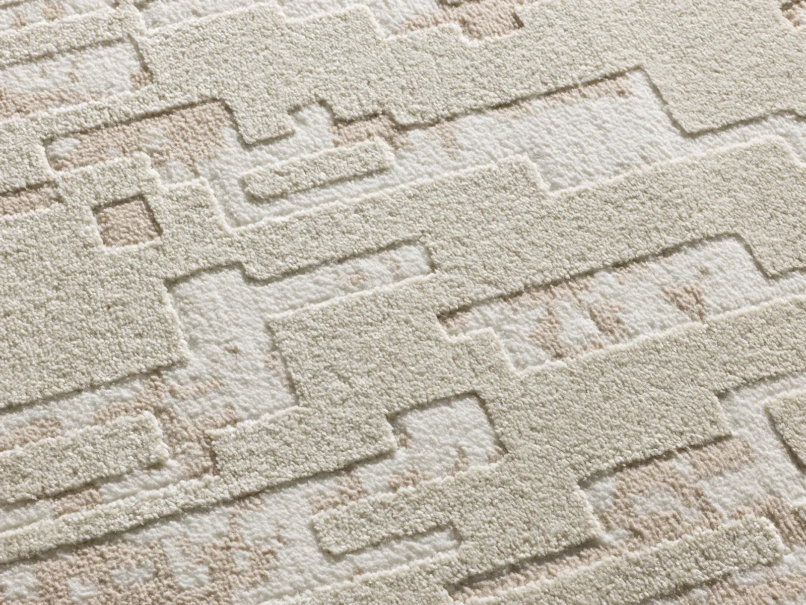 Tepih BARESA 12946 bež, 080×150 cm — stražnji prikaz