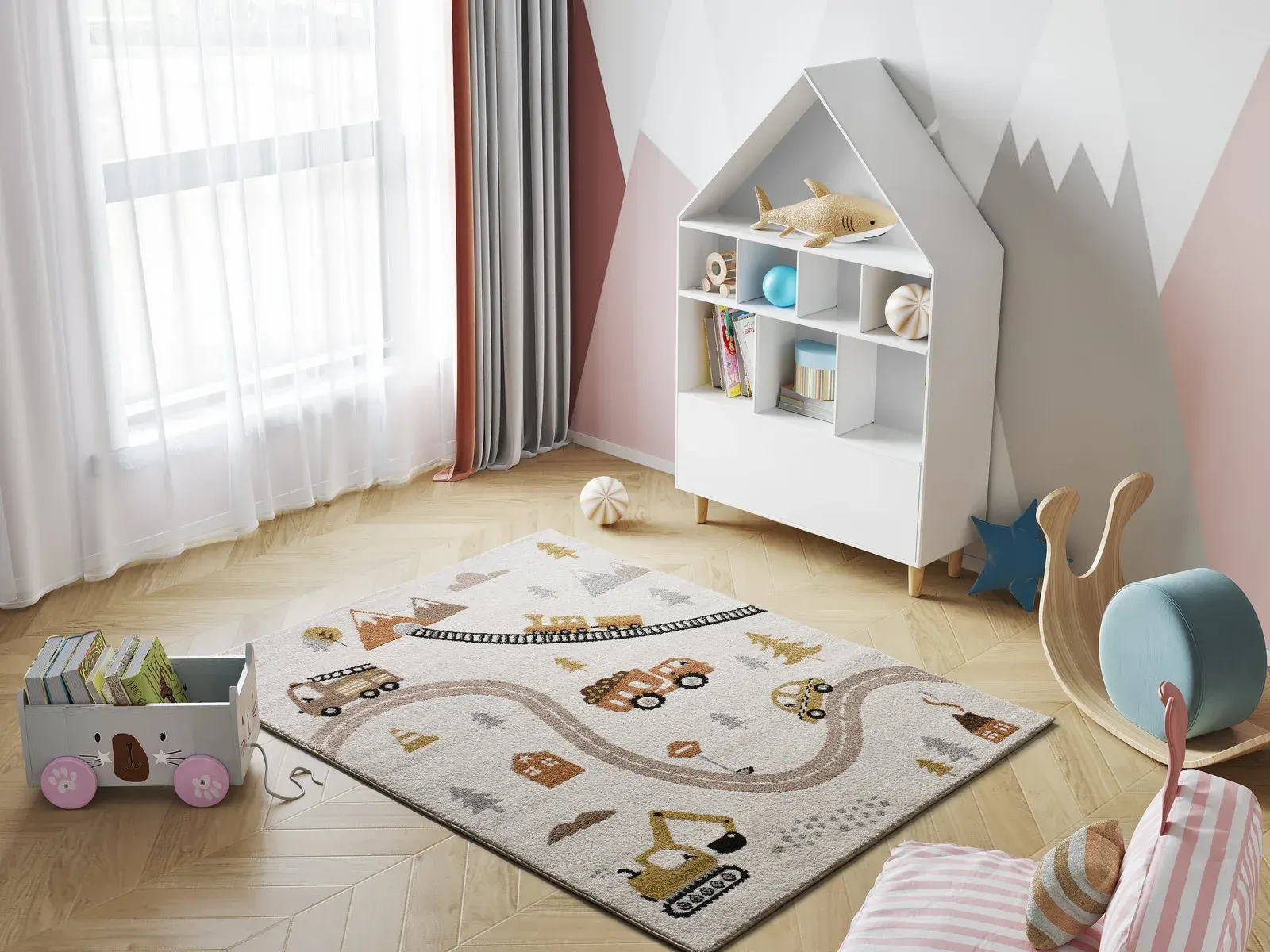 Tepih BEATS 40266 multi, 120×170 cm — stražnji prikaz