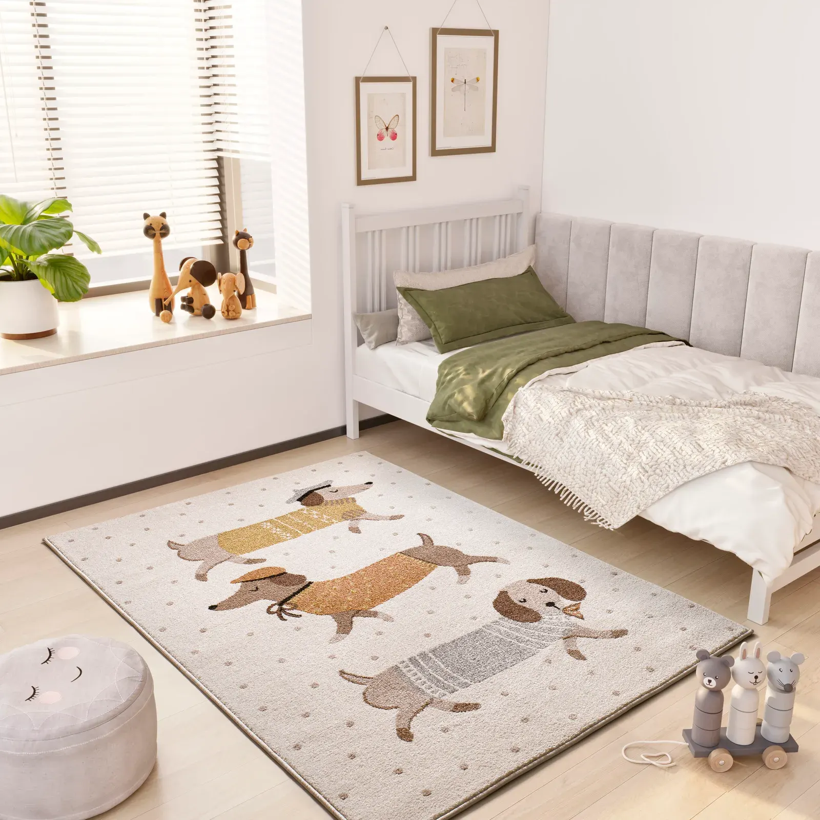 Tepih BEATS 40485 bijela, 120×170 cm — detalj