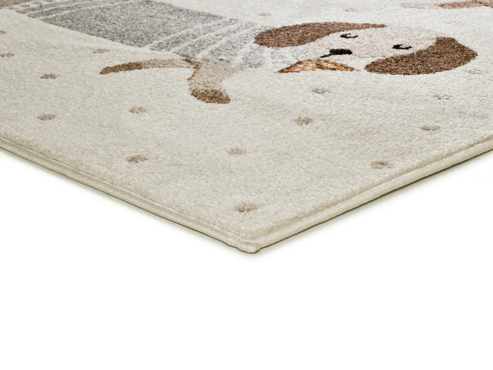 Tepih BEATS 40485 bijela, 120×170 cm — bočni prikaz
