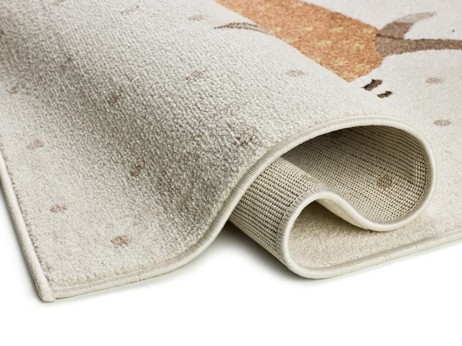 Tepih BEATS 40485 bijela, 120×170 cm — stražnji prikaz