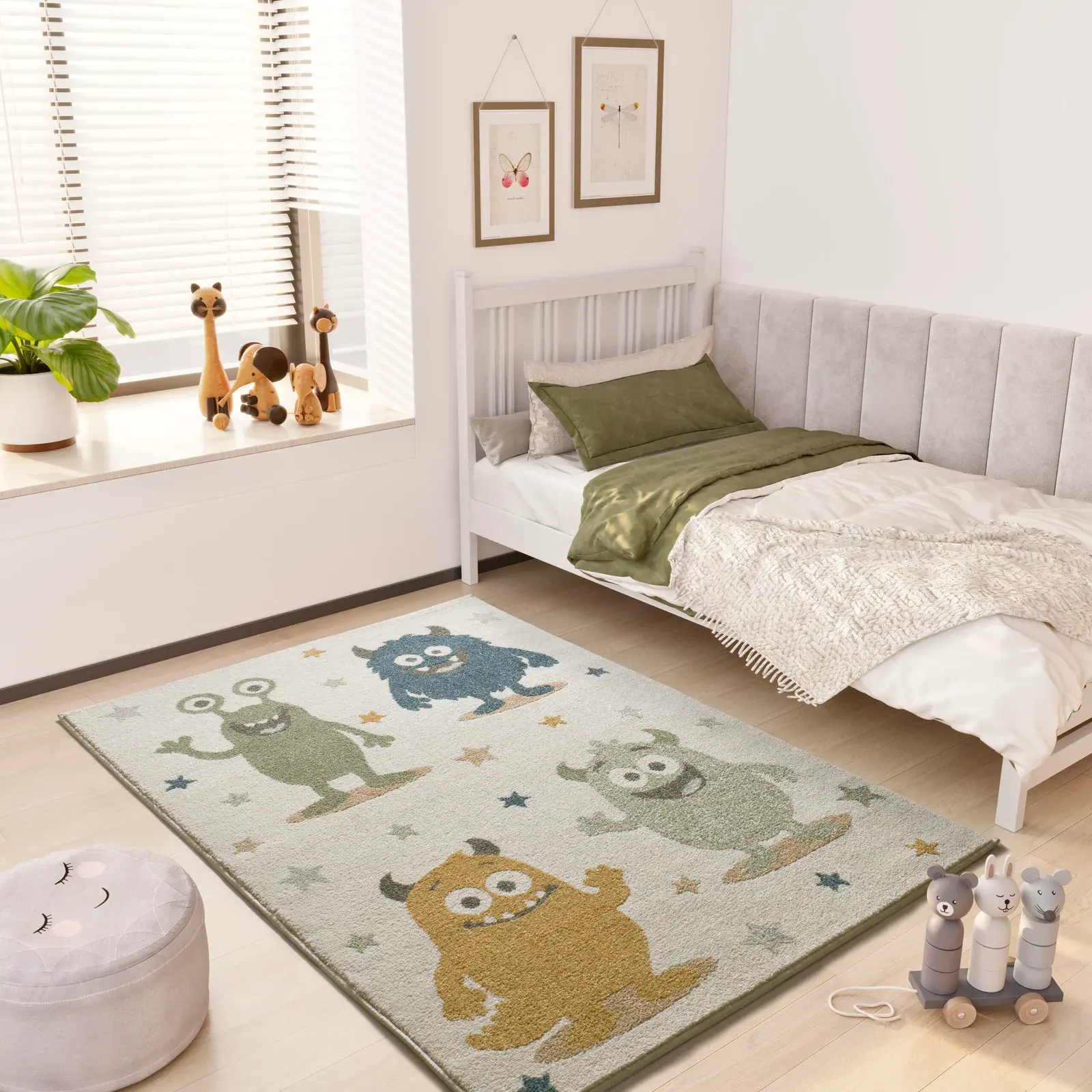 Tepih BEATS 40500 plava, 120×170 cm — detalj