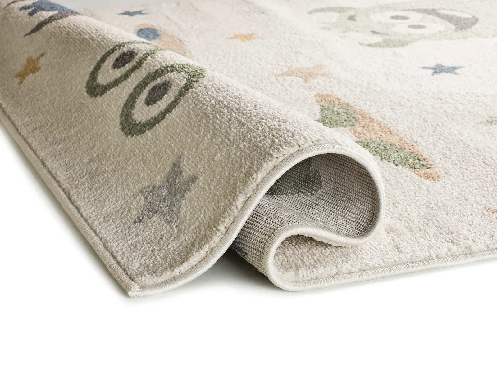 Tepih BEATS 40500 plava, 120×170 cm — stražnji prikaz