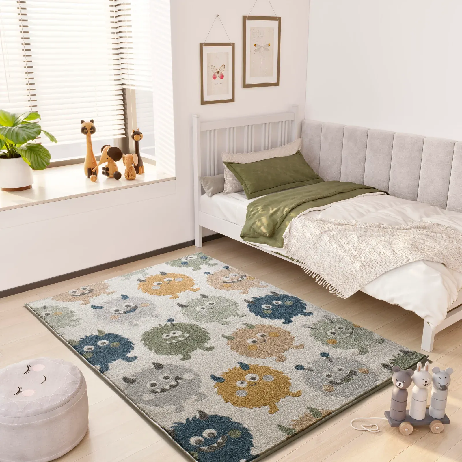 Tepih BEATS 40501 plava, 120×170 cm — detalj